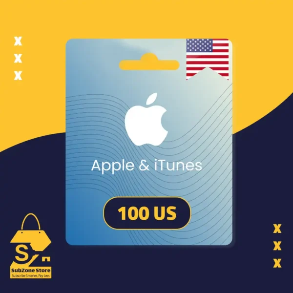 بطاقة ابل & ايتونز $100 - للحساب الامريكي